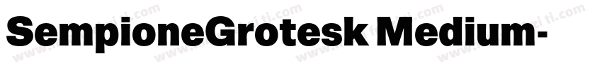 SempioneGrotesk Medium字体转换